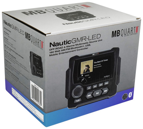 MB Quart GMR-LED Bluetooth/Weather Band/USB Marine Receiver+4) NF1