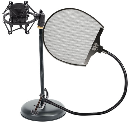 Rockville iStand 9 Interchangeable Gooseneck Mic Stand+iPad/iPhone/Tablet Mount