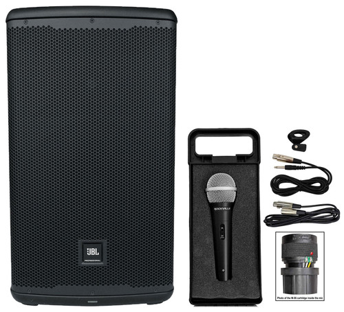 JBL EON712 12" 1300 Watt Powered Active DJ PA Speaker w/Bluetooth/DSP+Microphone