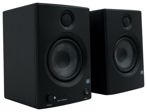 Pair Presonus Eris E5 BT 5" Powered Studio Monitors w/ Bluetooth+Stands+Pads - Rockville Audio