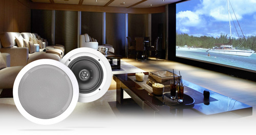 4) Commercial Ceiling Speaker System+Bluetooth Amp/Receiver1