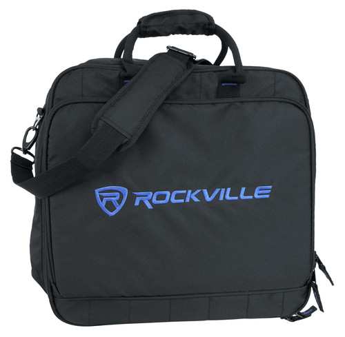 Rockville MB1615 DJ Gear Mixer Gig Bag Case Fits Korg Electribe - Metallic Blue