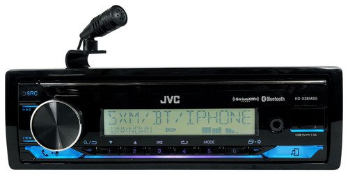 JVC KD-X38MBS Marine Bluetooth Stereo Receiver+(2) 6.5