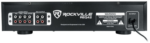 Rockville REQ42-B 2 x 21 Band Home Theater Equalizer w/ Audio Spectrum ...