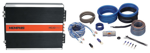 Memphis Audio MJP1000.1 1000w RMS @ 1 ohm Mono Car Amplifier+Remote+Amp Kit
