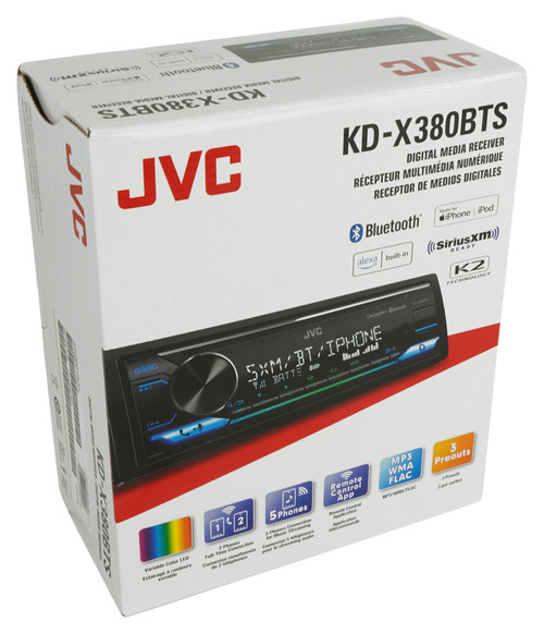  JVC KD-SX38MBT Bluetooth Car Stereo Receiver with USB