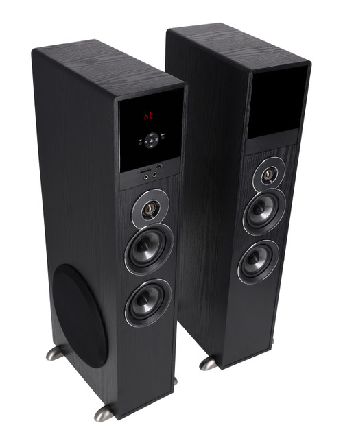 Rockville TM80B Black Home Theater System Tower Speakers 8