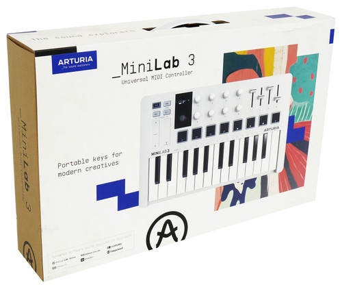 Arturia Minilab 3 25-Key USB MIDI Keyboard Controller+Hydraulic Air Lift  Bench