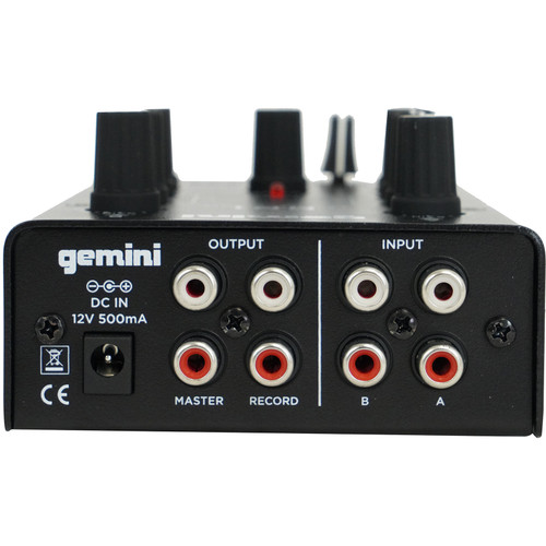 Gemini MM1 2チャンネル DJミキサー Pro DJ Audio Equipment 2 Channel Studio Mixers