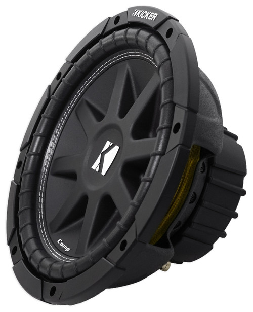 Kicker 43C104 Comp 10 300 Watt SVC 4-ohm Car Audio Subwoofer Woofer Sub C104