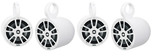 (4) Infinity 822MLW 8" Marine Wakeboard Tower Boat Speakers w/RGB LED Lighting