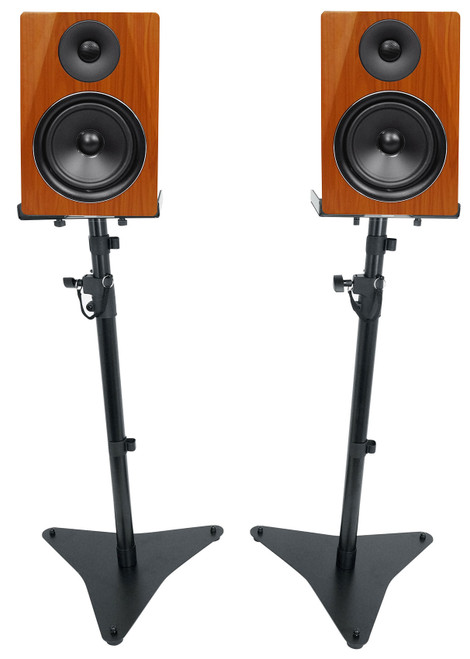 (2) Rockville DPM6C 6.5 inch 210W Powered Studio Monitor Speakers and Adjustable Stands