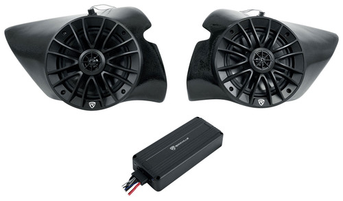 Rockville RZL6 6.5" Kick Panel Speakers+Amp For 2014-2017 Polaris RZR 1000/900S