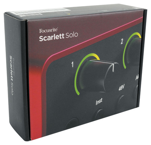 Focusrite Scarlett Solo 4th Gen USB Recording Audio Interface +