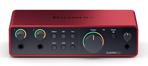 Focusrite Scarlett 2i2 4th Gen Studio Recording USB Audio