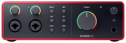 Focusrite Scarlett 4i4 4th Gen Studio Recording USB Audio