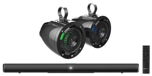 2 MTX MUD65PL 6.5" 100w Tower Roll Bar LED Speakers For Polaris RZR/ATV/UTV/Jeep