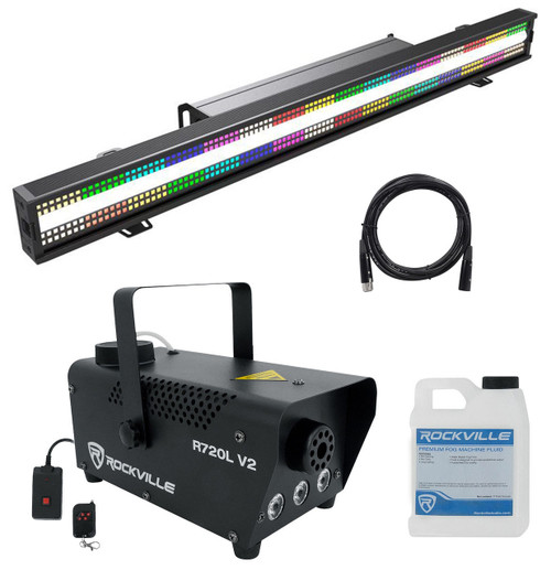 AMERICAN DJ American DJ Jolt Bar FX2 SMD LED DMX Blinder/Wash Effect Light Bar+Fogger+Cable 
