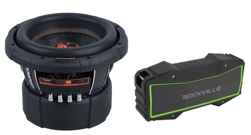 Memphis Audio MOJO Pro MJP822 8" 1500w Competition Car Subwoofer+Home Speaker