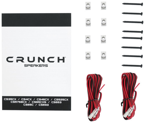 2-way Car Audio Speakers 300 Watt Max Crunch CS65CXS 6.5-Inch - Foto 6