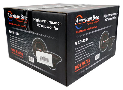 2) American Bass XFL-1244 2000w 12