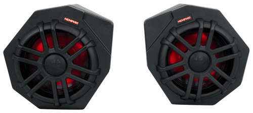 Pair Memphis Audio CANAMX365FE 75w RMS LED Speaker Pods For 2017+ Can Am X3