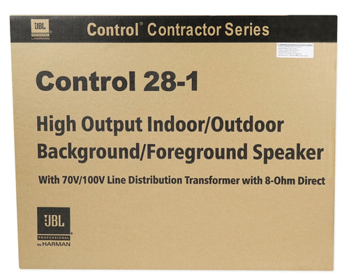 2) JBL Control 28-1 8