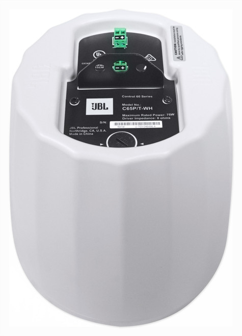 2) JBL Control 65P/T-WH White 70v Commercial Pendant