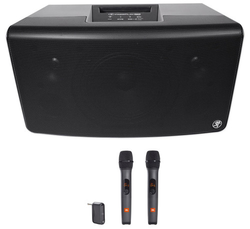MACKIE Mackie FreePlay LIVE 6" Rechargeable DJ PA Speaker w/Bluetooth+JBL Wireless Mics 