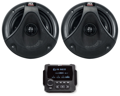 MB QUART MB Quart GMR-LCD Marine/Boat Receiver w/Bluetooth AM/FM+(2) MTX 6.5" Speakers 