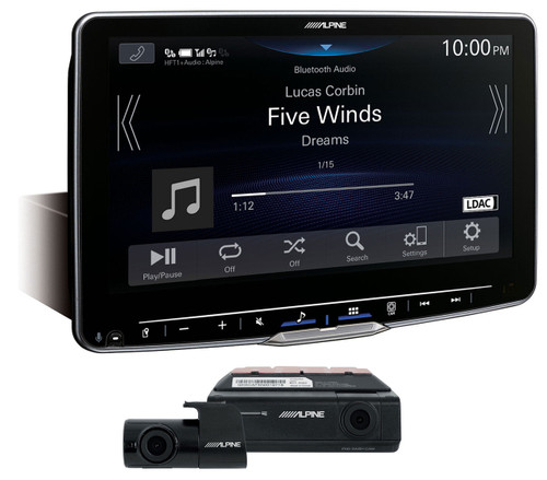  ALPINE iLX-F509 9” Car Monitor Receiver w/Wireless Carplay+Night Vision Dash Cam 