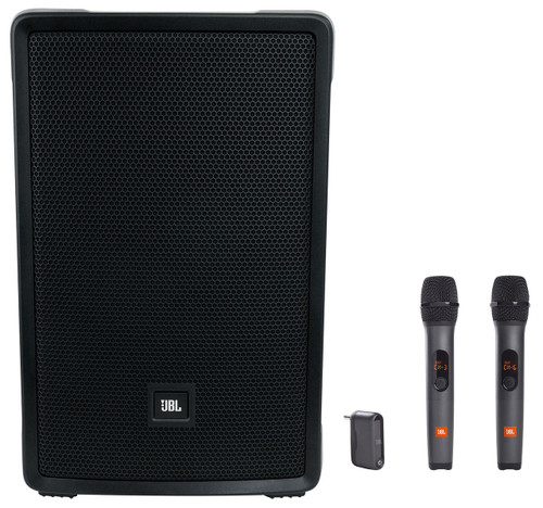  JBL IRX112BT 12" 1300w Powered Portable DJ/PA Speaker w/Bluetooth+Wireless Mics 