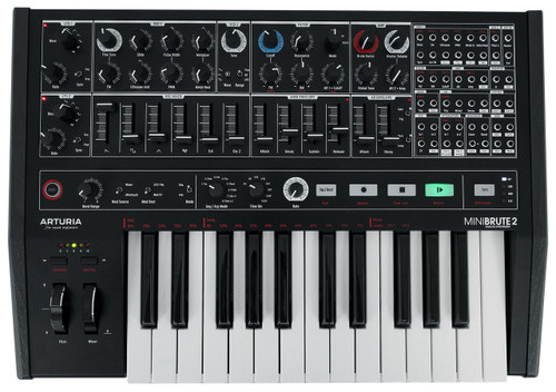  Arturia Minibrute 2 NOIR USB MIDI Analog Synthesizer Monosynth Mini Brute Two 