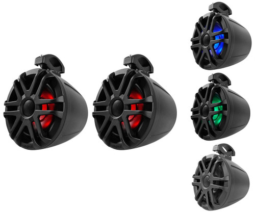 MEMPHIS AUDIO Pair Memphis Audio MXA62PS 6.5" 150w LED Tower Speakers For Polaris RZR/ATV/UTV 