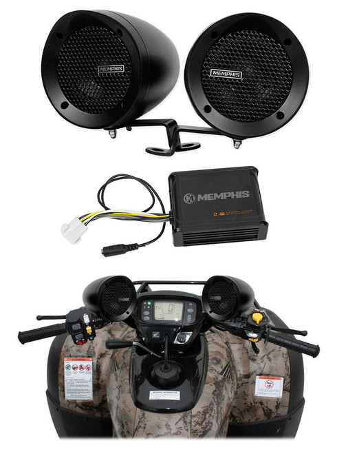 MEMPHIS AUDIO Memphis Audio ATV Audio System w/ Handlebar Speakers For Can-Am Renegade 