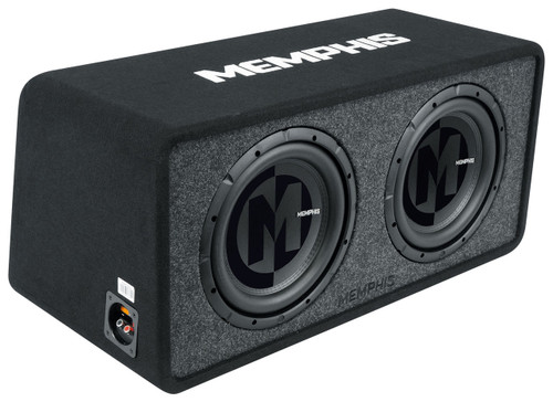 MEMPHIS AUDIO Memphis Audio PRXE12D2 1200 Watt Dual 12" Loaded Subwoofer + Enclosure Box 2 ohm 