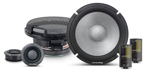 ALPINE Pair Alpine R2-S65C 6.5" 2-Way Car Audio Component Speakers High-Resolution 