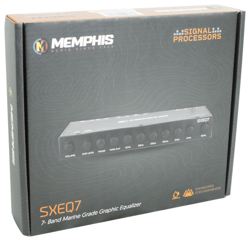 Memphis Audio SXEQ7 Half 1/2 Din 7-Band Marine EQ Equalizer