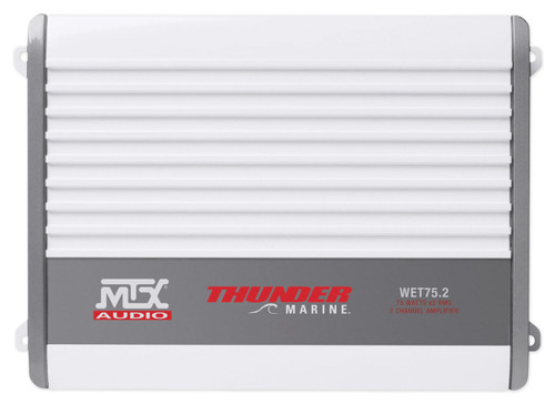  MTX WET75.2 400 Watt 2-Channel Marine Amplifier Amp For Boat/ATV/UTV/RZR/Cart 