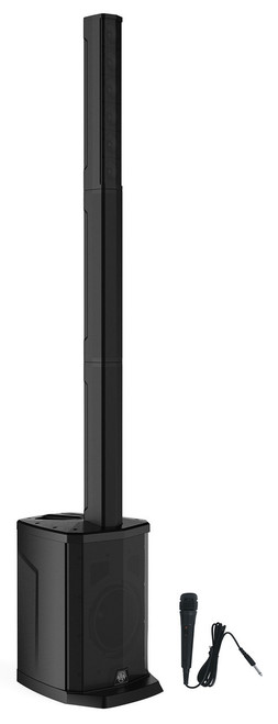 GEMINI Gemini WPX-2000 1200 Watt DJ/PA Powered Line Array Speaker w/ 8" Subwoofer+Mic 