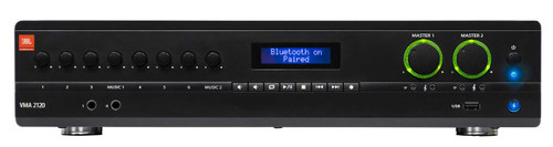  JBL VMA2120 2-Ch. Commercial/Restaurant 120W 70V Bluetooth Amplifier, 8 Inputs 