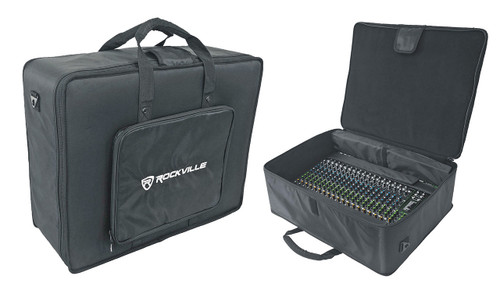  Rockville Pro Mixer Bag w/6 Padded Dividers Fits Behringer Europower PMP6000 