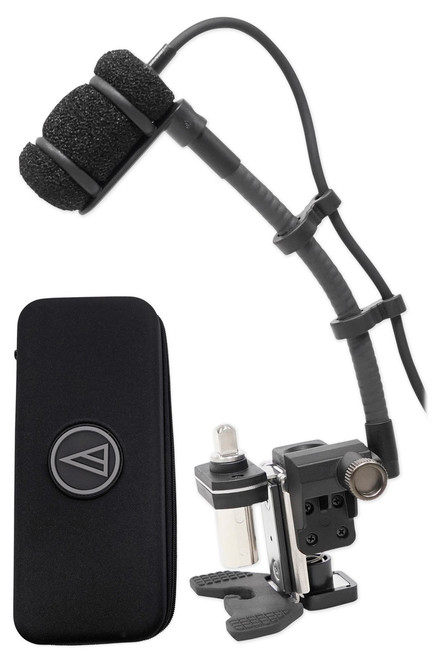 AUDIO TECHNICA Audio Technica ATM350D Condenser Instrument Microphone w/5" Gooseneck+Drum Mount 