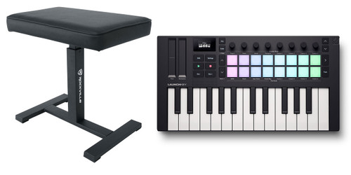 NOVATION Novation LAUNCHKEY MINI 25 MK4 25-key MIDI Ableton Keyboard Controller+Bench 