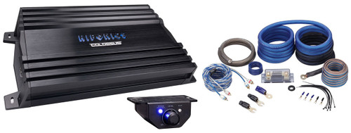 HIFONICS Hifonics HAC-5000.1D 5000 Watt Amplifier 1 Ohm Class D Car Amp + OFC Wire Kit 