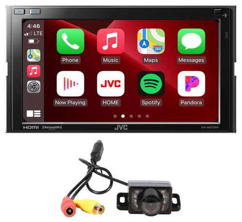 JVC KW-M875BW 6.8" Car Monitor Wireless CarPlay/Android Stereo w/HDMI+Camera 