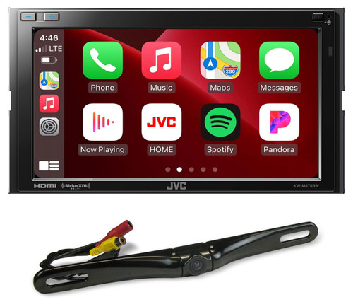  JVC KW-M875BW 6.8" Car Monitor Wireless CarPlay/Android Stereo w/HDMI+Backup Cam 