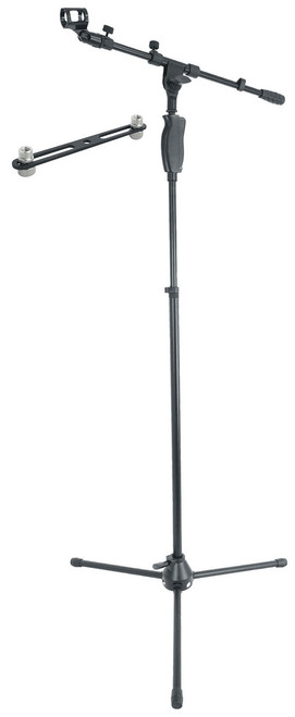  Rockville RVMIC3 V2 Dual Microphone Tripod Mic Stand 