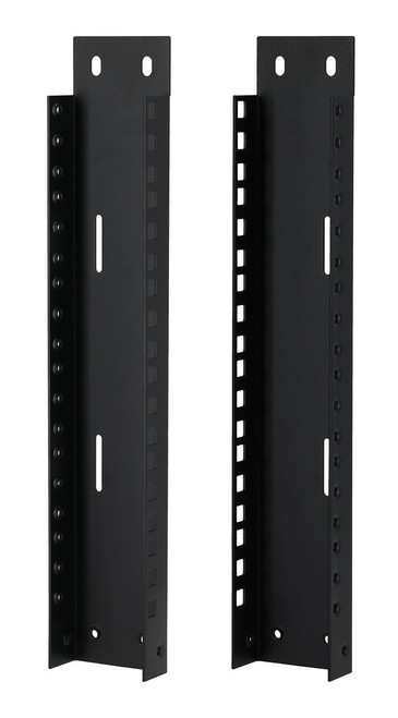  Rockville RAIL6U 6U Reversible Rack Rails With M5 Circle or Square Screw Holes 
