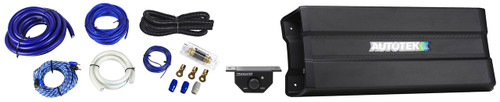 AUTOTEK Autotek MM-4025.1D 4000 Watt 1 Ohm Mono Amplifie+Bass Remote+Amp Wire Kit 